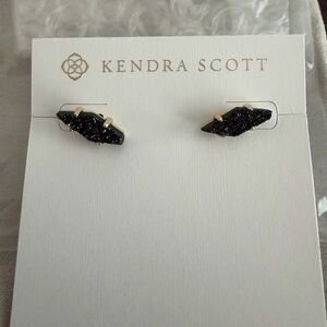 Kendra Scott Gold and Black Stud Earrings